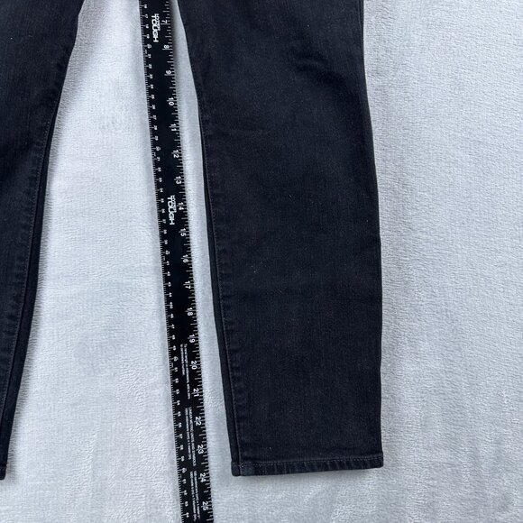 Gap True Skinny Jeans High Rise Womens Size 29/8S Dark Wash Denim Stretch Black - Picture 9 of 12